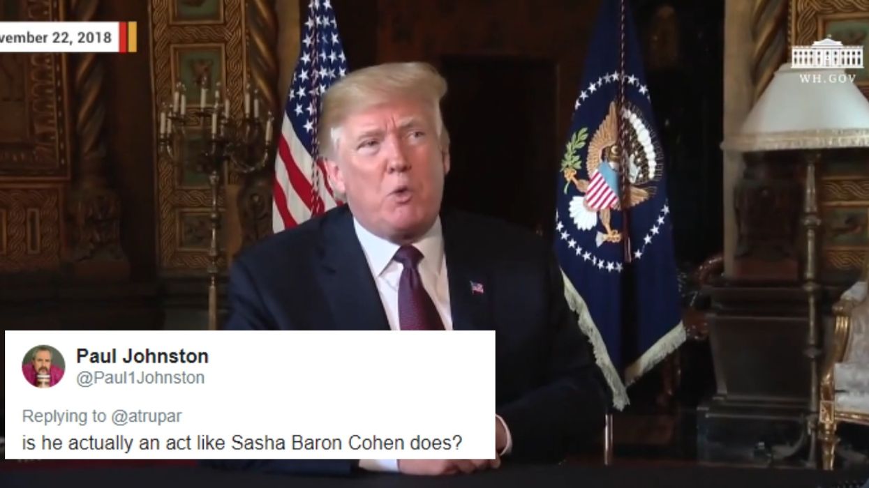 Trump Told A Reporter He Was 'Most Thankful' For Himself On Thanksgiving—And That Sounds About Right