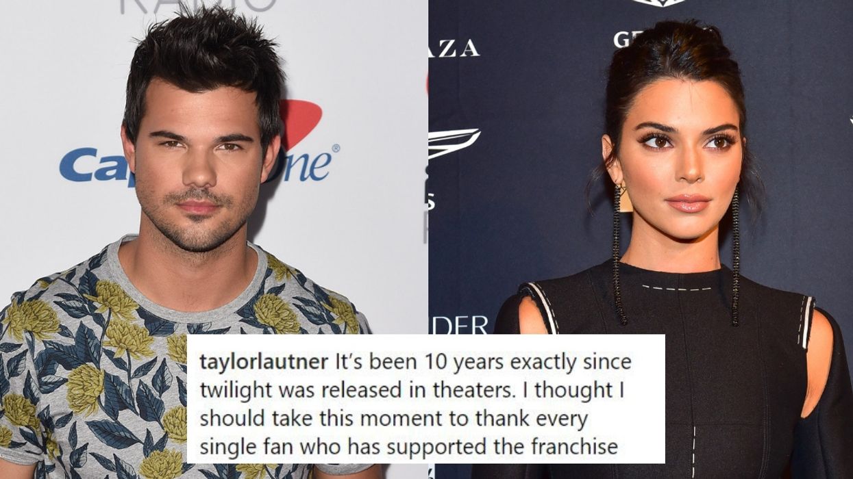 Taylor Lautner Shared A Meme Comparing His Character From 'Twilight' To Kendall Jenner--And We Totally See It