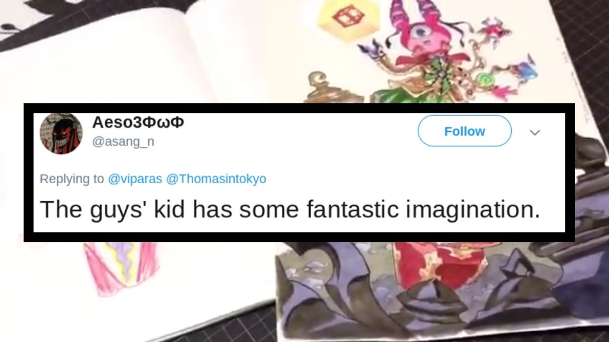 Talented Dad Uses Sons' Artwork As Inspiration To Create Incredible Anime Illustrations 😮