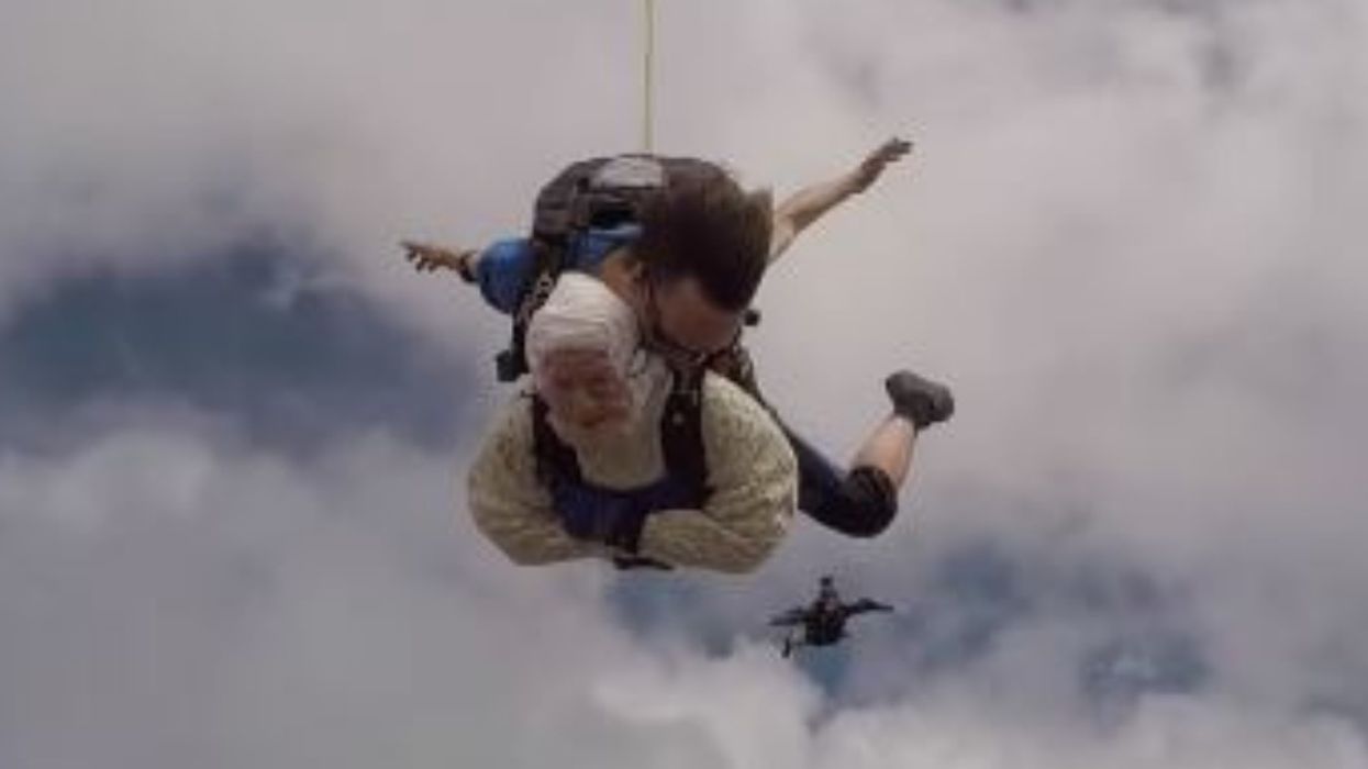 102-Year-Old Woman Makes History By Skydiving—And For A Good Cause 😮