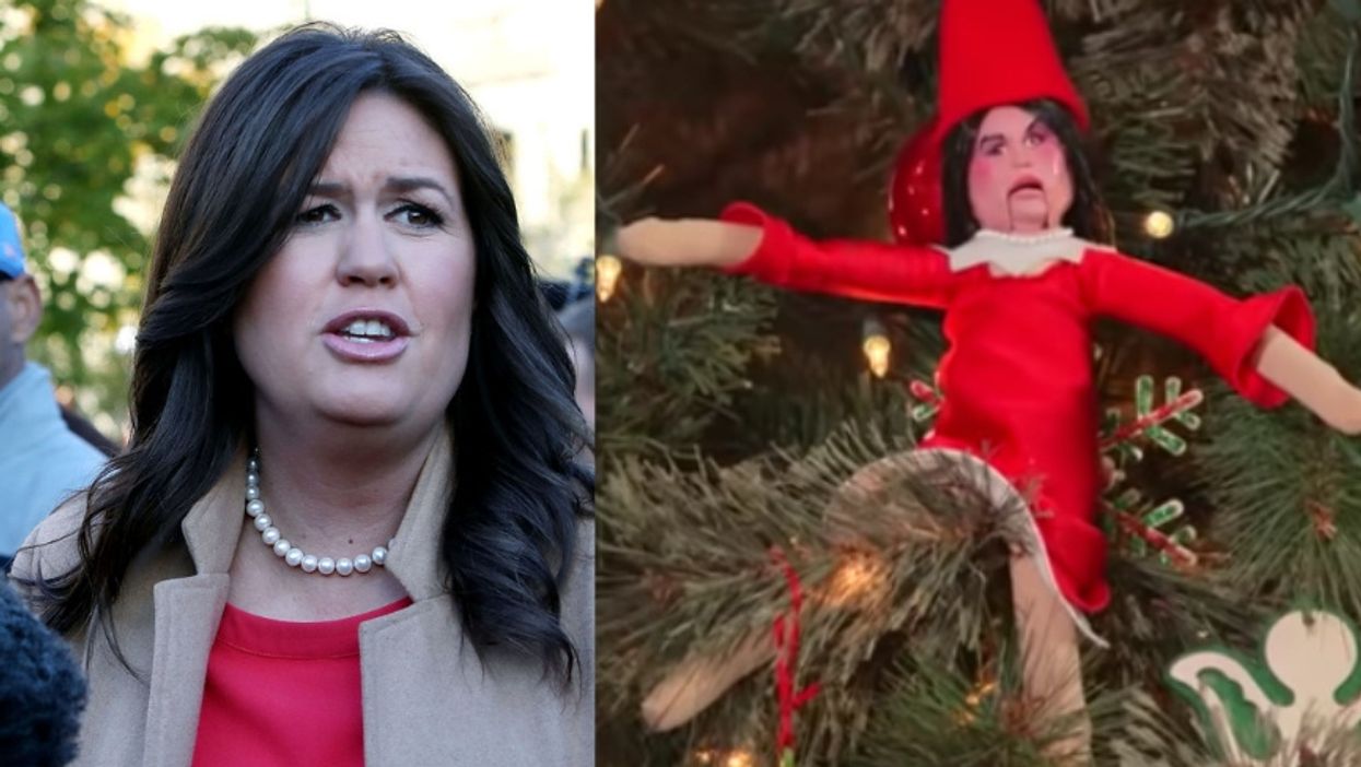 Jimmy Kimmel Roasts Sarah Huckabee Sanders With Elf On The Shelf Substitute For Naughty Kids 😂