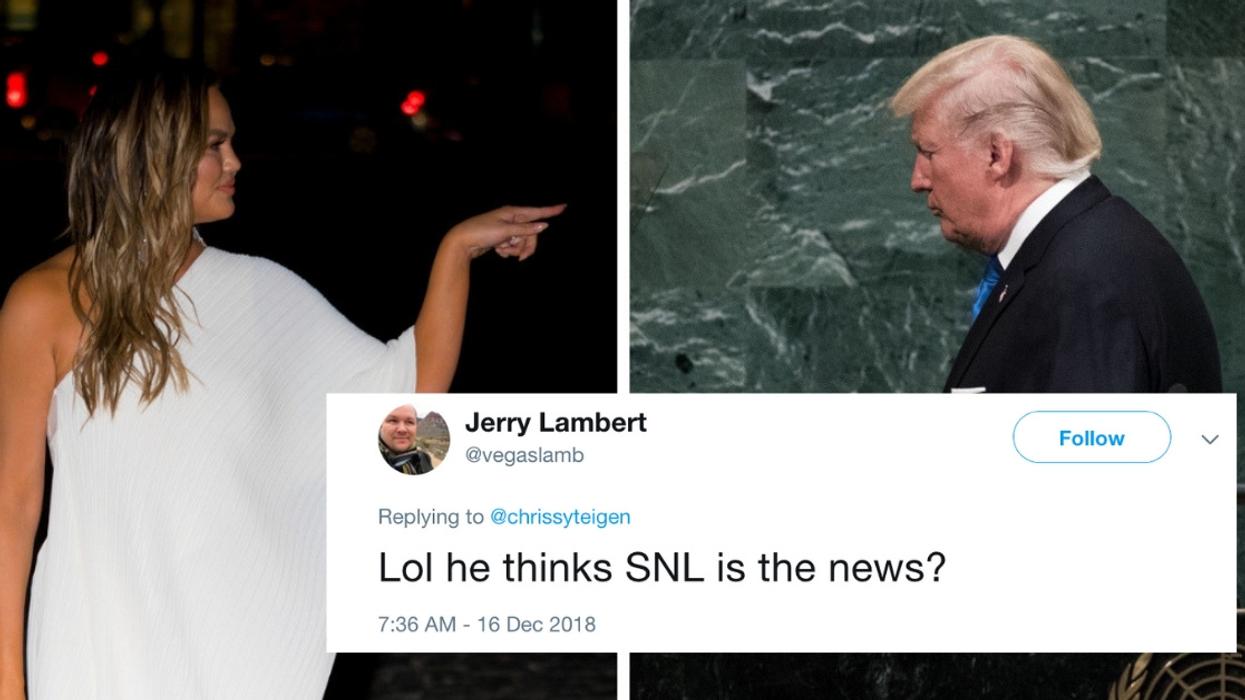 Chrissy Teigen Took Trump Down With A Single Tweet After His Latest SNL Meltdown đ„