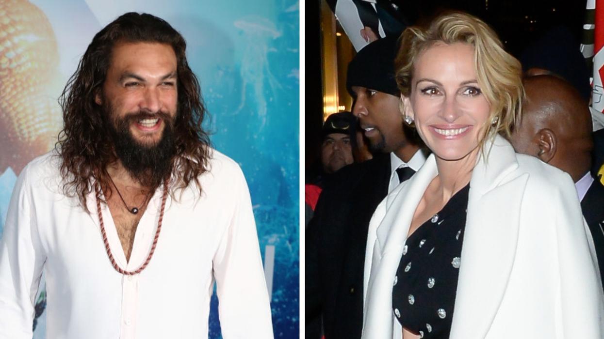 A Very Excited Jason Momoa And His Mom Got To Meet Julia Roberts—And They Both 'Geeked Out' 😍