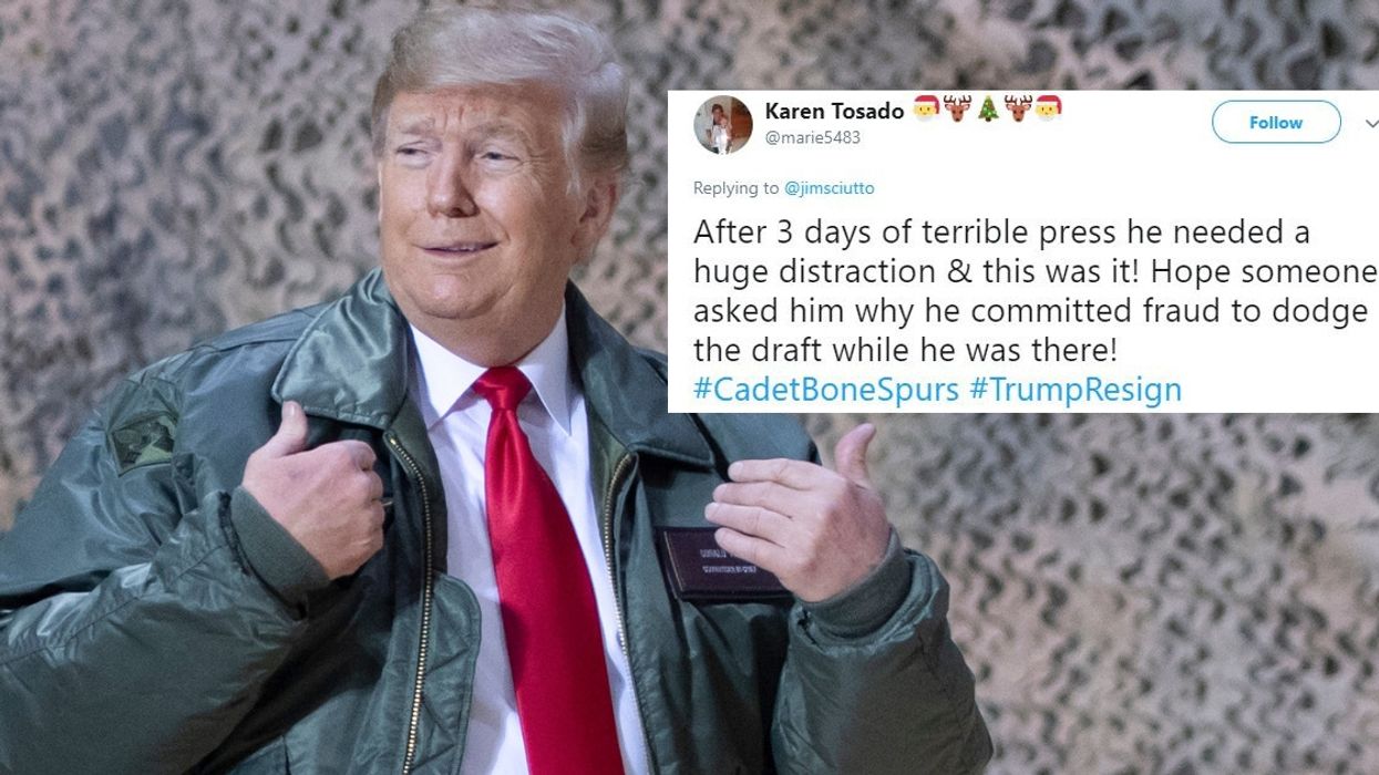Twitter Has Theories About Why Trump Made A Surprise Trip To Iraq—And It Wasn't For The Troops 😂