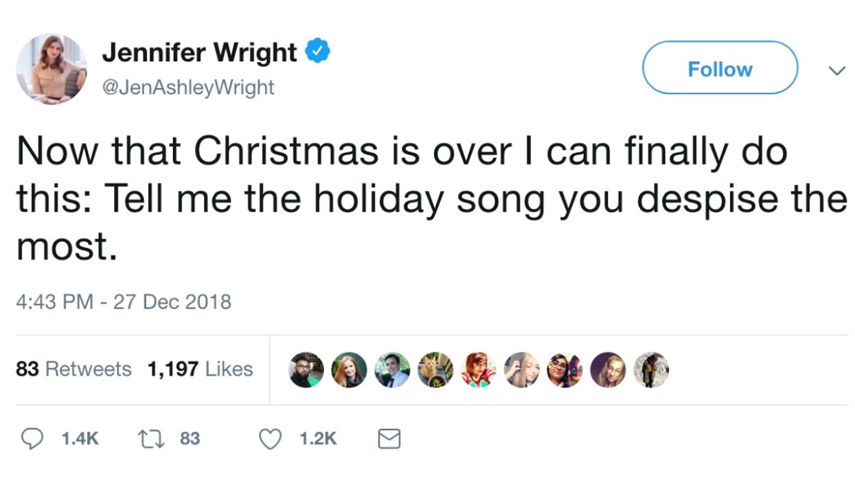 Twitter Users Share Which Christmas Songs They Wish They'd Never Have To Hear Again