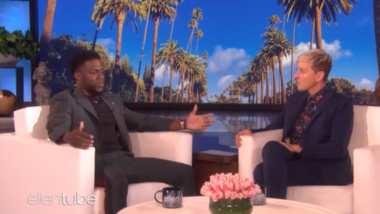 Ellen DeGeneres Went To Bat For Kevin Hart Hosting The Oscars—And Fans Are Divided