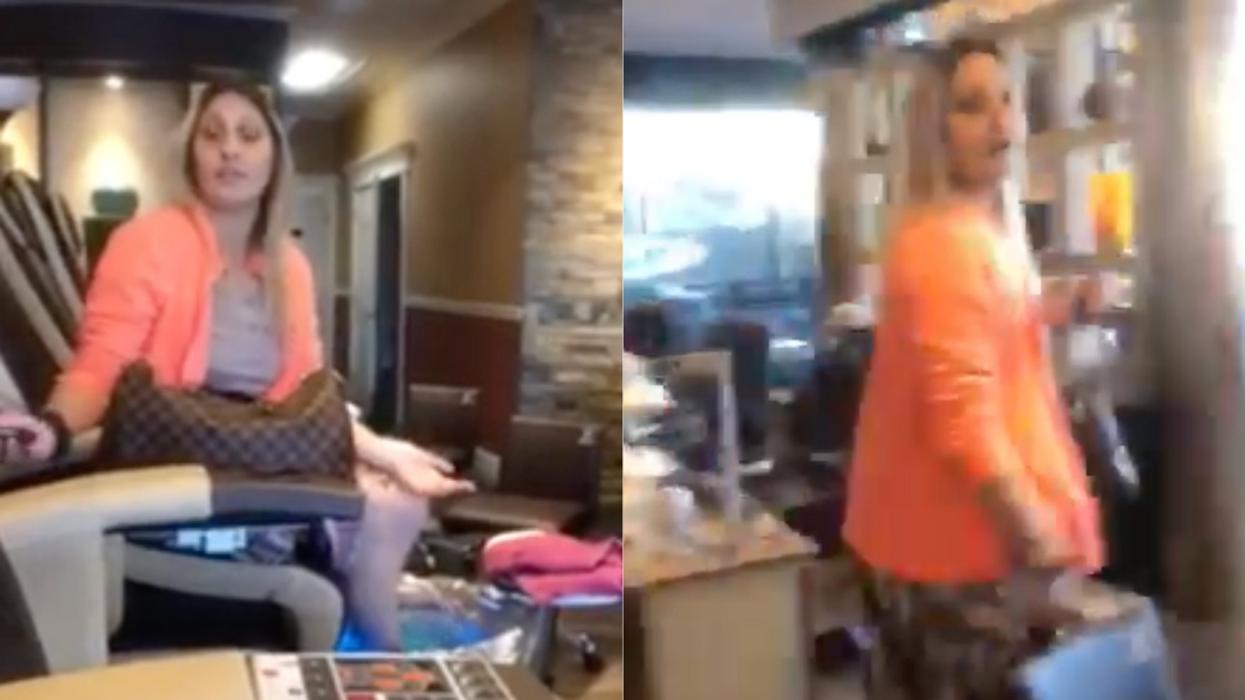 Gay Man Catches Homophobic Woman On Video As She Hurls Gay Slurs At Him At Spa