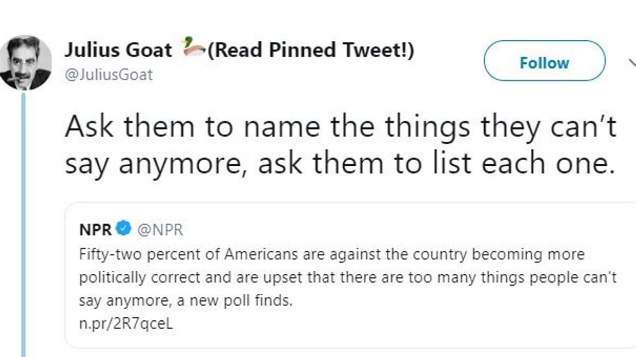 Guy Takes Story About 'Political Correctness' Poll To Task In Epic Viral Thread