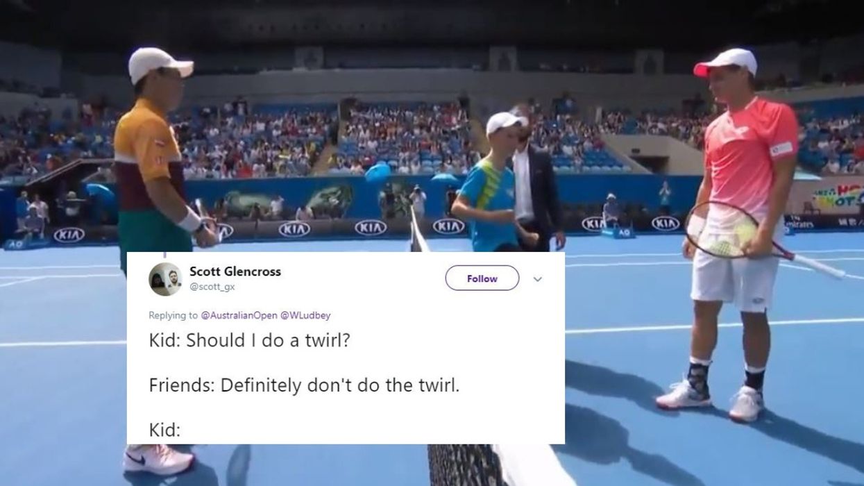Coin Toss Kid Seizes The Moment And Breaks Out An Epic Dance Move At The Australian Open ๐บ๐