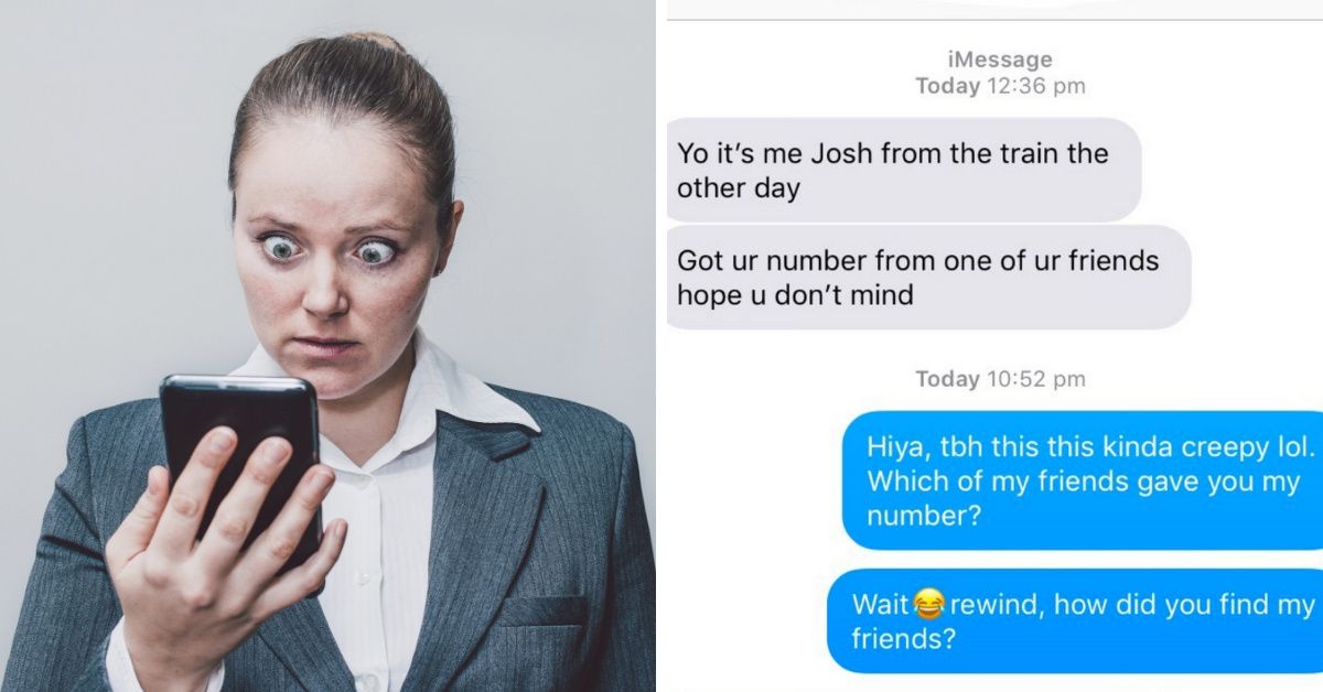 Woman Is Understandably Creeped Out By Guy She Met On Subway Who Somehow Got Her Phone Number 😱