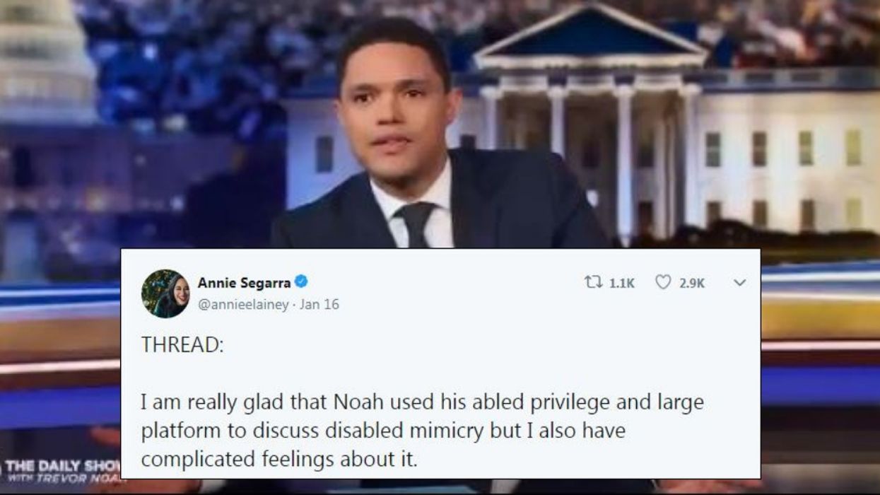 Disabled Activist Posts Powerful Thread About Why Trevor Noah's Speech About Representation In Hollywood Is So Important—And Troubling