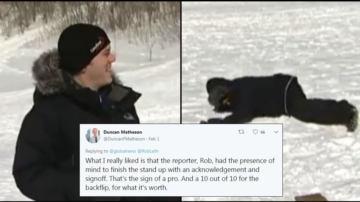 Viral Video Of Reporter Who Did A Flip After Getting Hit By A Snow Toboggan Still Impresses 11 Years Later
