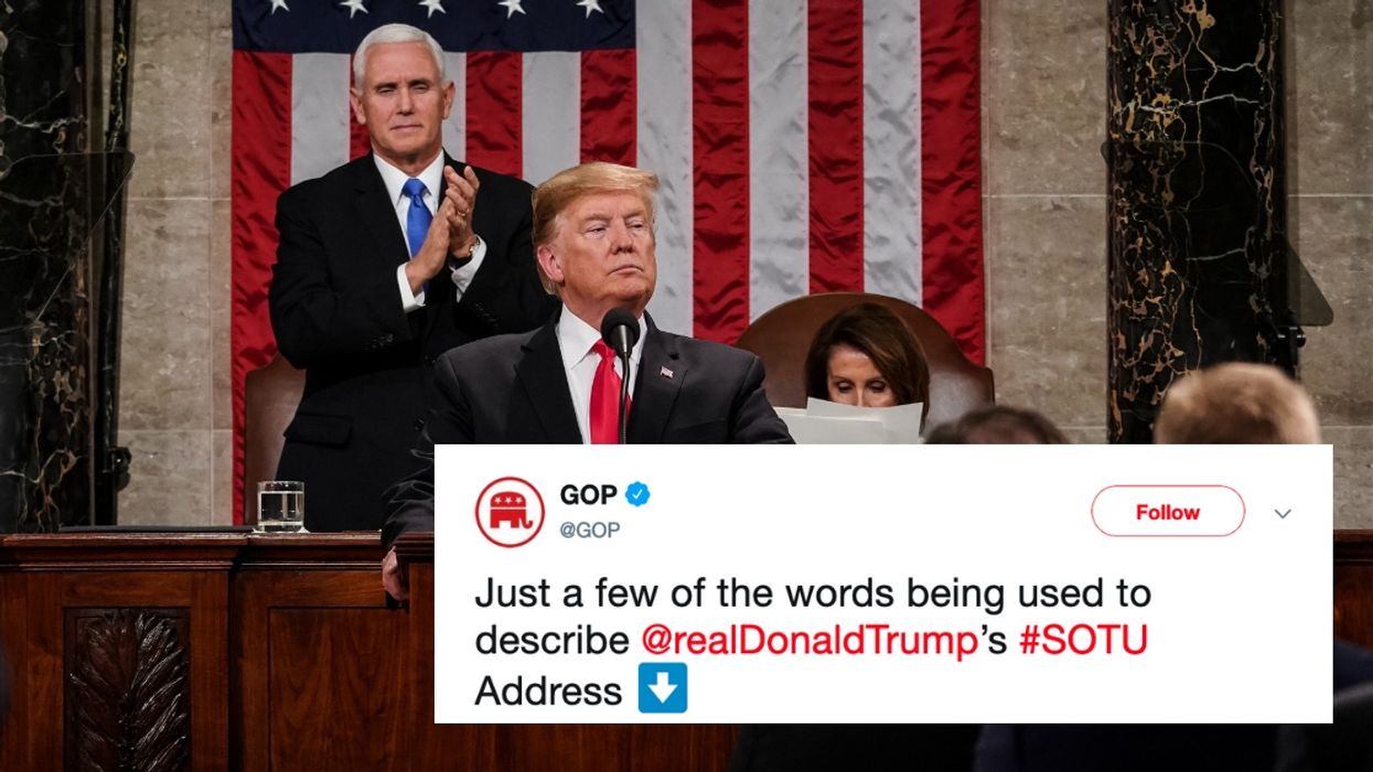 Critics Are Adding Their Own List Of Adjectives To The RNC's Glowing List To Describe Trump's SOTU Speech