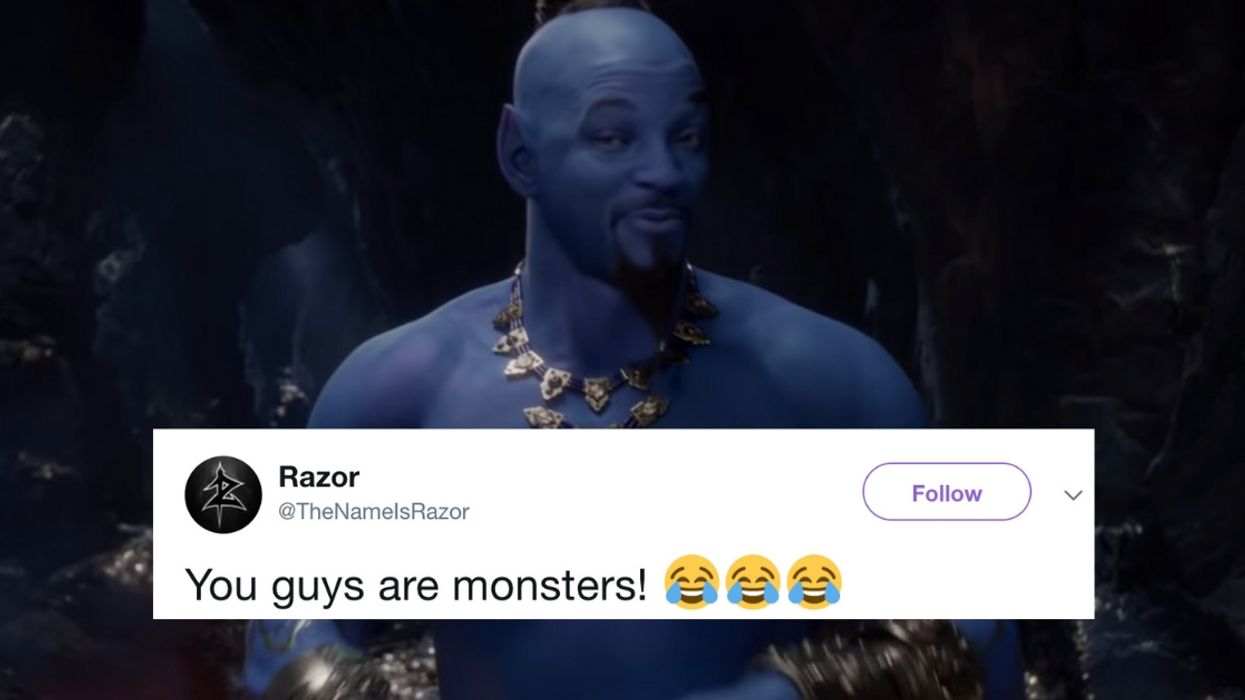 This Comparison Of Will Smith's Blue Genie To A Familiar Cinematic Character Is Uncomfortably Accurate