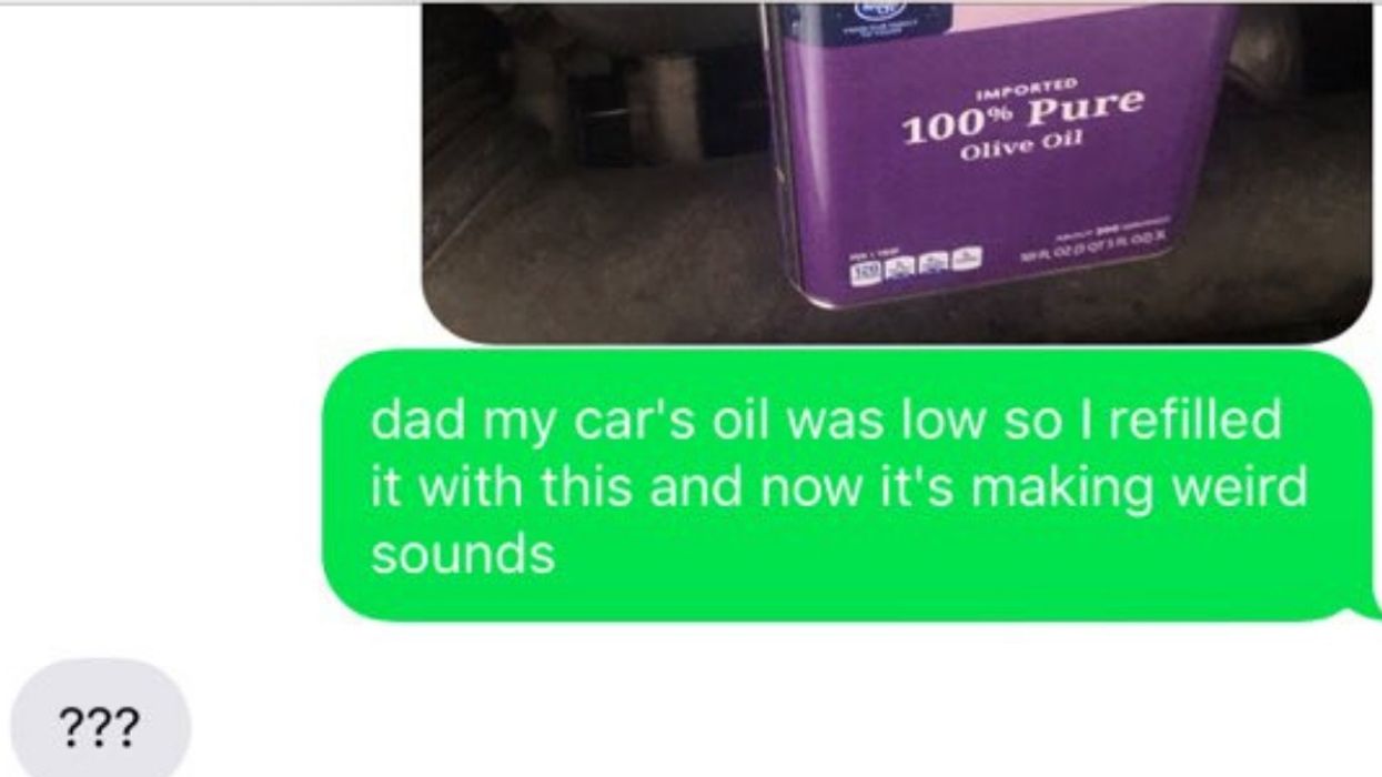 People Are Pranking Their Dads By Pretending They Put Olive Oil In Their Cars, And The Responses Are Everything