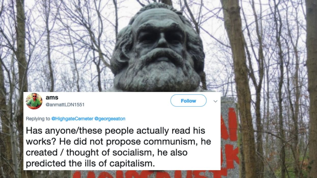 Anti-Communist Vandalism of Karl Marx Monument Sparks Debate About His Role In History