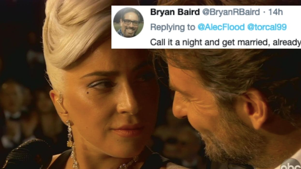 Bradley Cooper And Lady Gaga's Steamy Gaze After Performing At The Oscars Has Inspired Some Classic Memes