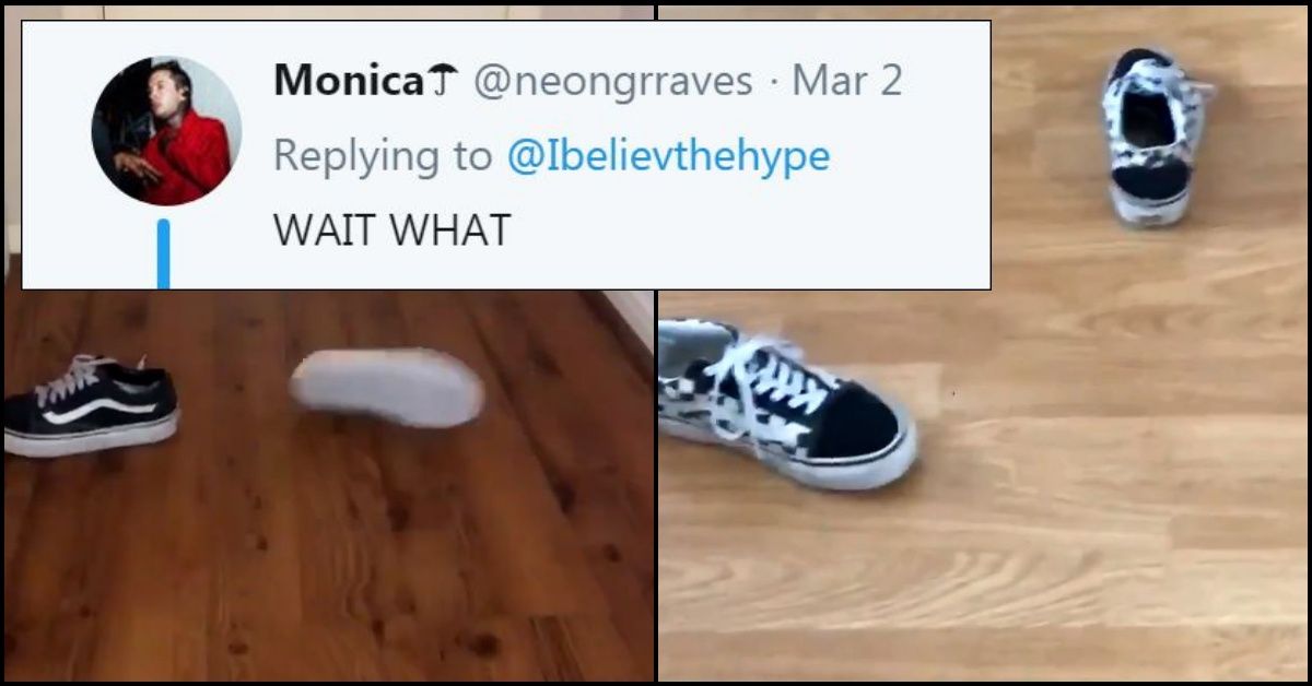 Throwing Your Vans Is The Newest Viral Sensation Following A Mind-Blowing Theory