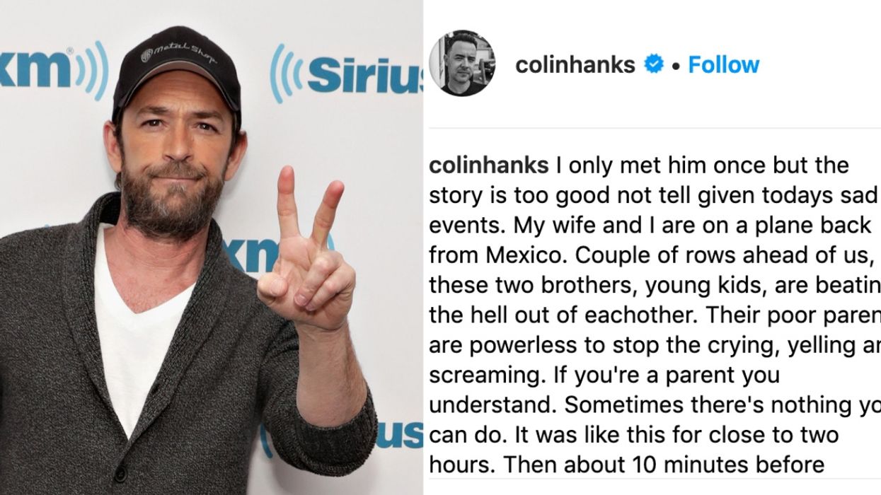Colin Hanks's Story About How Luke Perry Once Broke Up A Fight Between Two Kids On A Plane Is Giving Us All The Feels