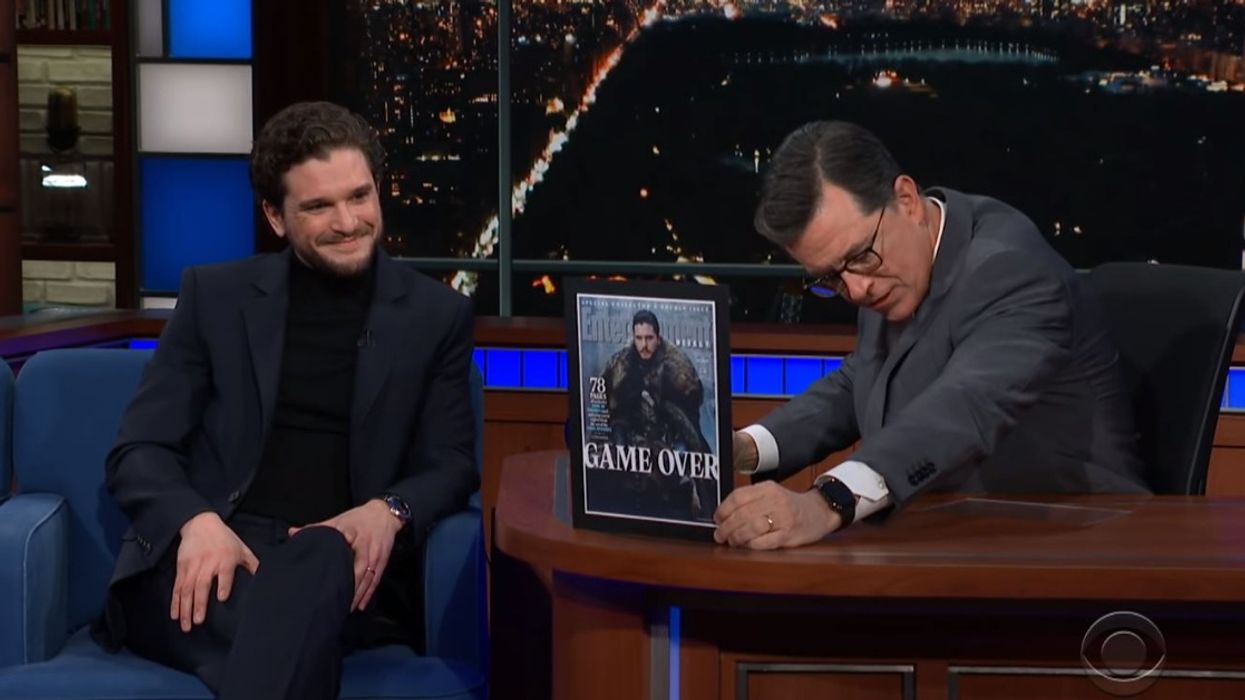 Stephen Colbert Just Hurled A Bunch Of 'Game Of Thrones' Ending Theories At Kit Harrington—And He Was Cool As A Cucumber