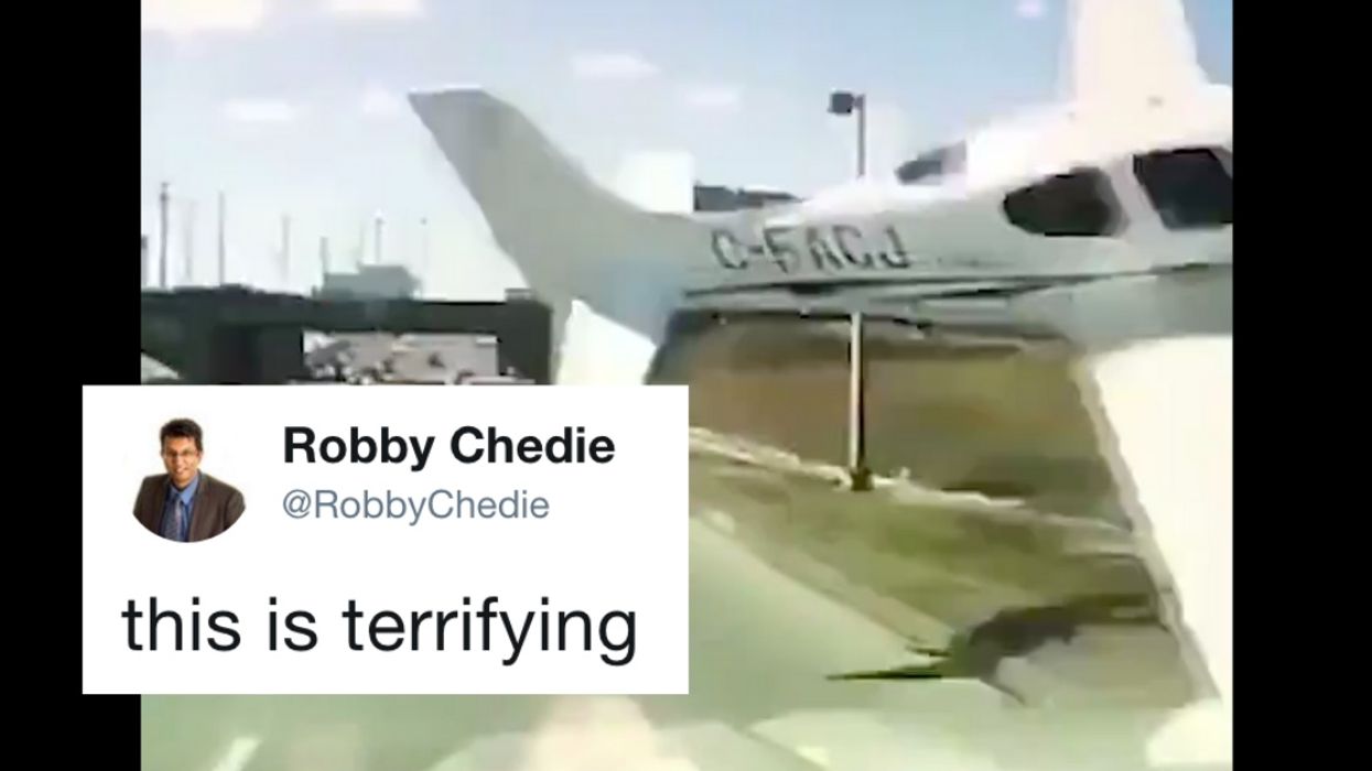 Dashcam Captures The Moment A Plane Narrowly Misses Slamming Into Traffic On A Busy Freeway