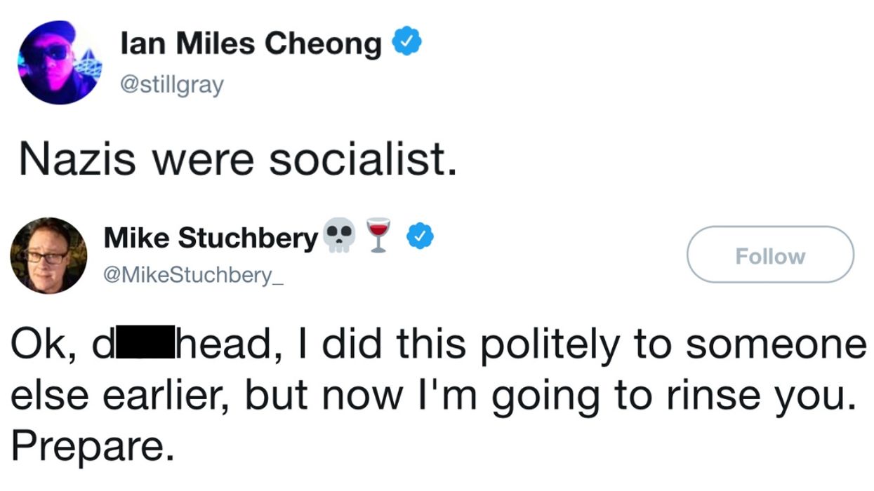 History Buff Methodically Destroys Commenter Who Claims 'Nazis Were Socialist'