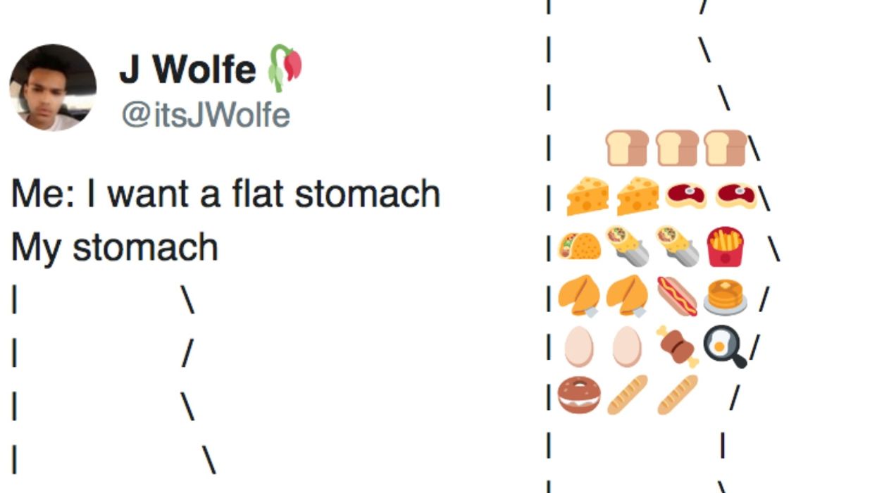 The 'Flat Stomach' Meme Is Here To Remind You That You're Basically Starving