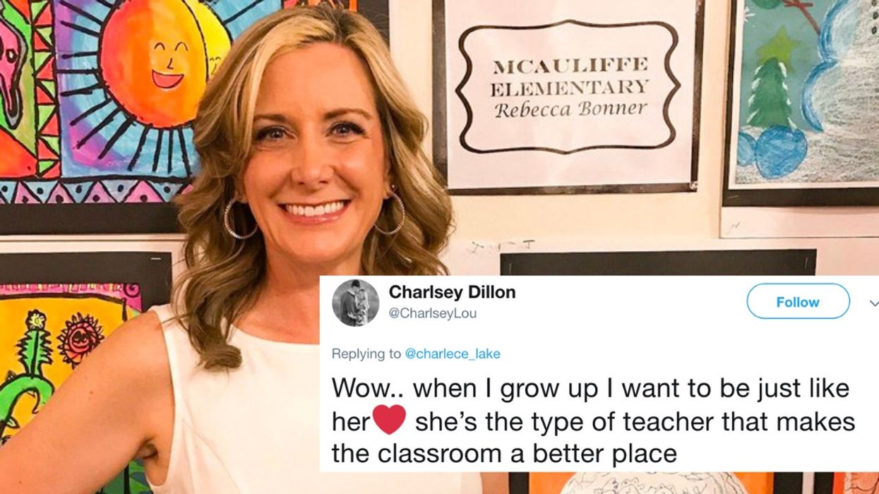 School Teacher Makes Beautiful Dress Out Of Artwork By Elementary School Students