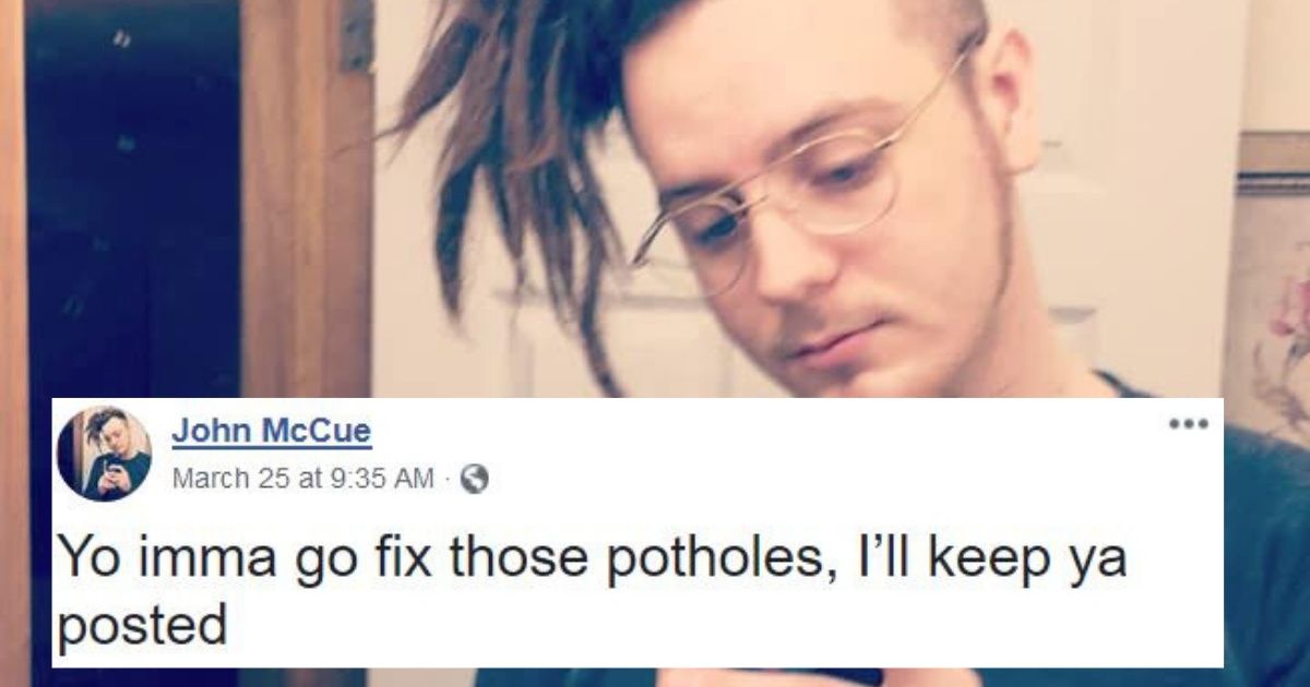 This Guy Keeps Filling Potholes In His Town, and People Are So Appreciative They're Paying Him Back With Cash, Coffee and Pot