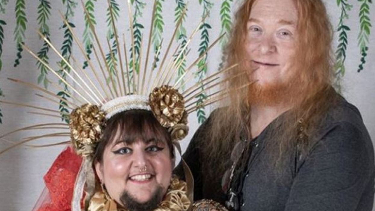 Bearded Lady Who Feared She Might Be Single Forever Ends Up Getting Married In Christian-Satanist Wedding