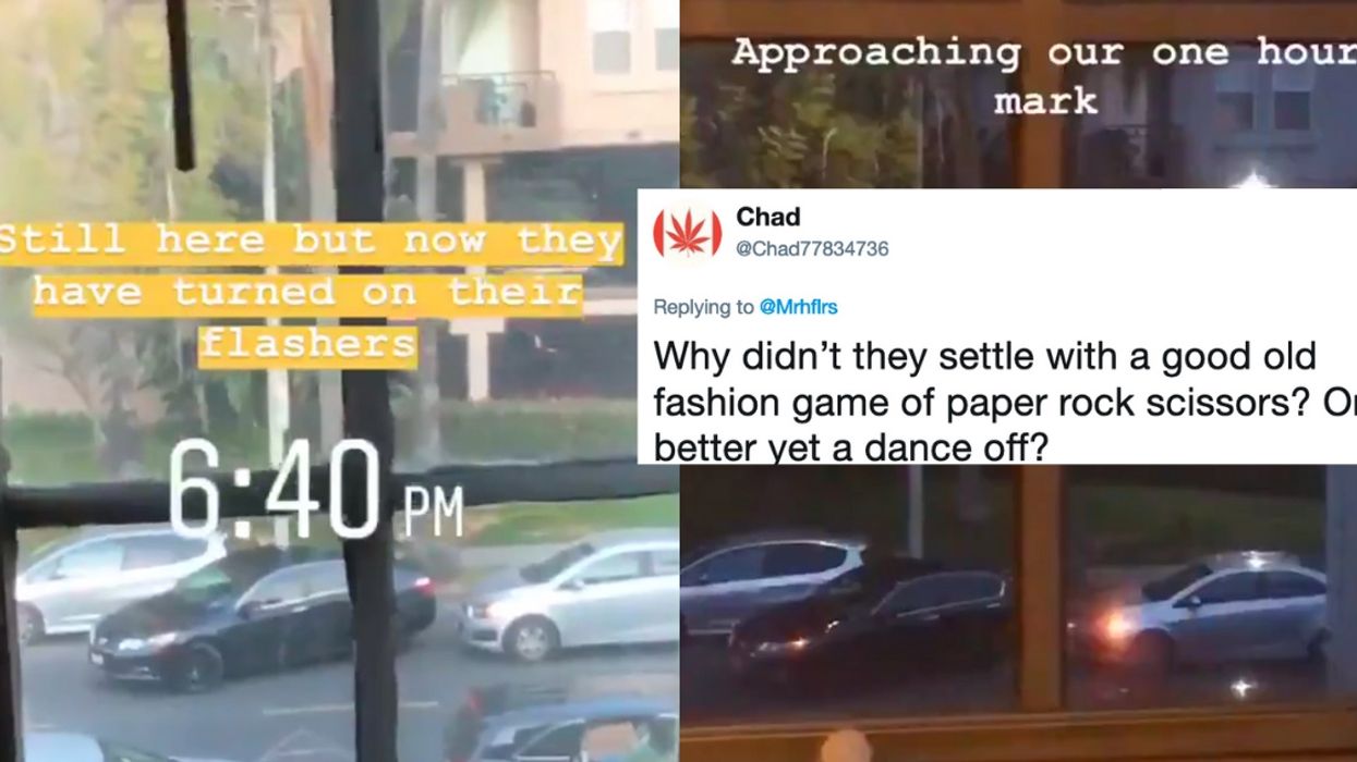 Two Drivers Got Into The Most Epic Stand-Off Over A Parking Spot—And The Whole Thing Was Live-Tweeted For Our Entertainment