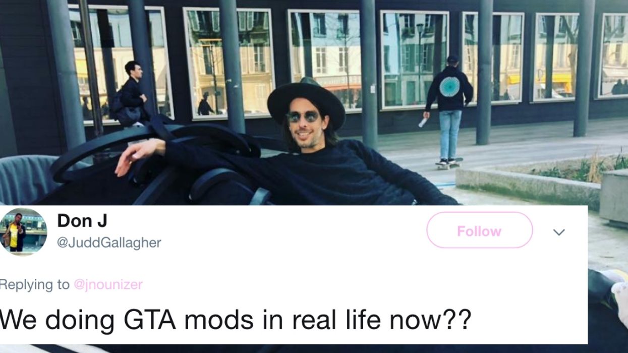 This Go-Kart Sized Nike Sneaker Spotted Driving Around Paris Is The Most Bizarre Thing We've Seen All Day