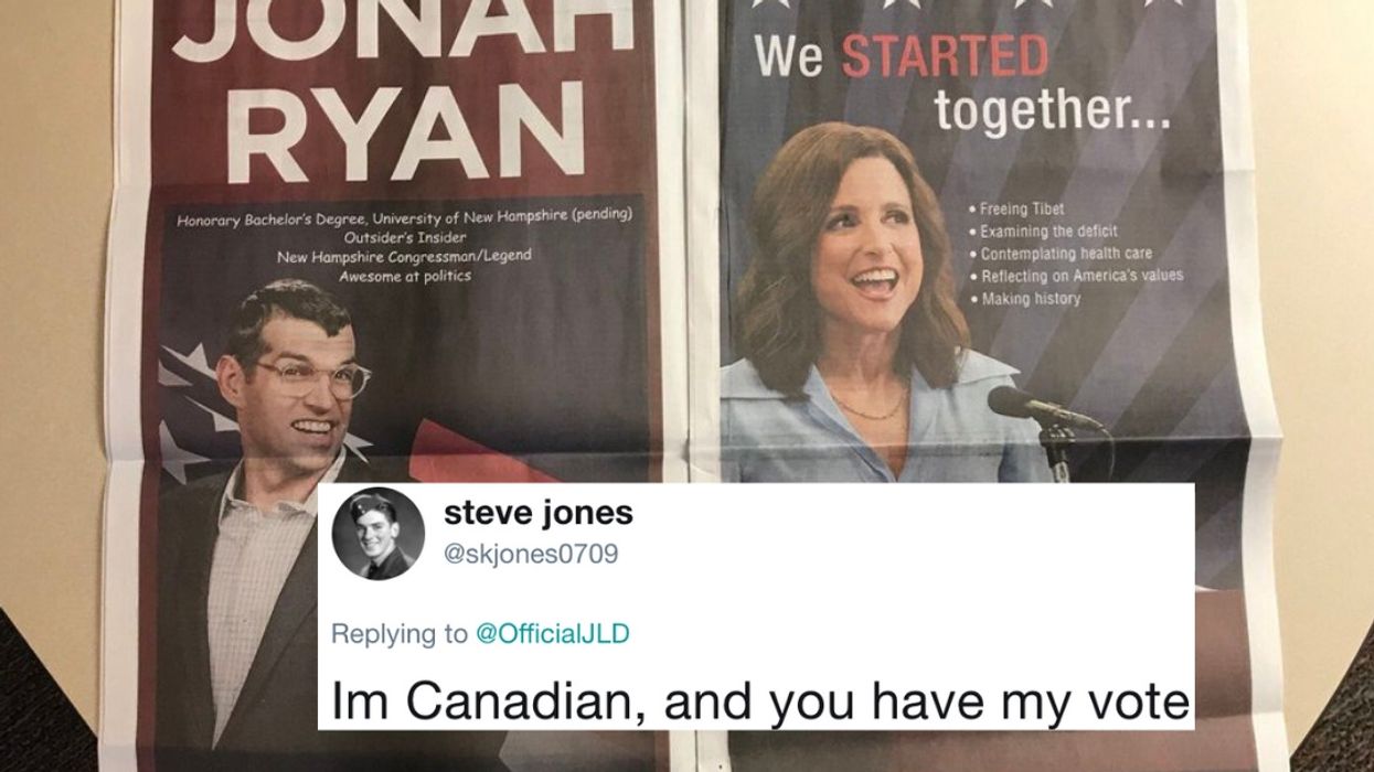 Some Full-Page 'Veep' Campaign-Style Ads Made It Into An Iowa Newspaper With No Mention That It's Actually A TV Show