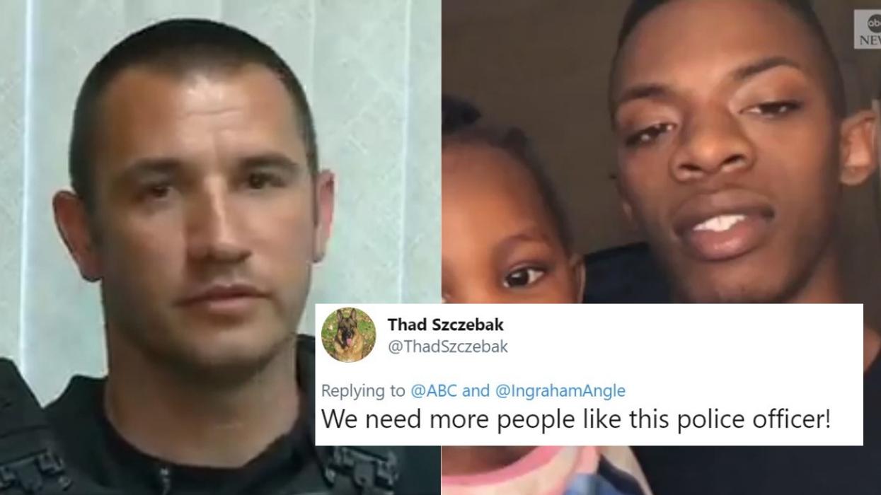The Internet Is Praising A Police Officer's Kindhearted Actions After Pulling Over A Man With Expired License Plates