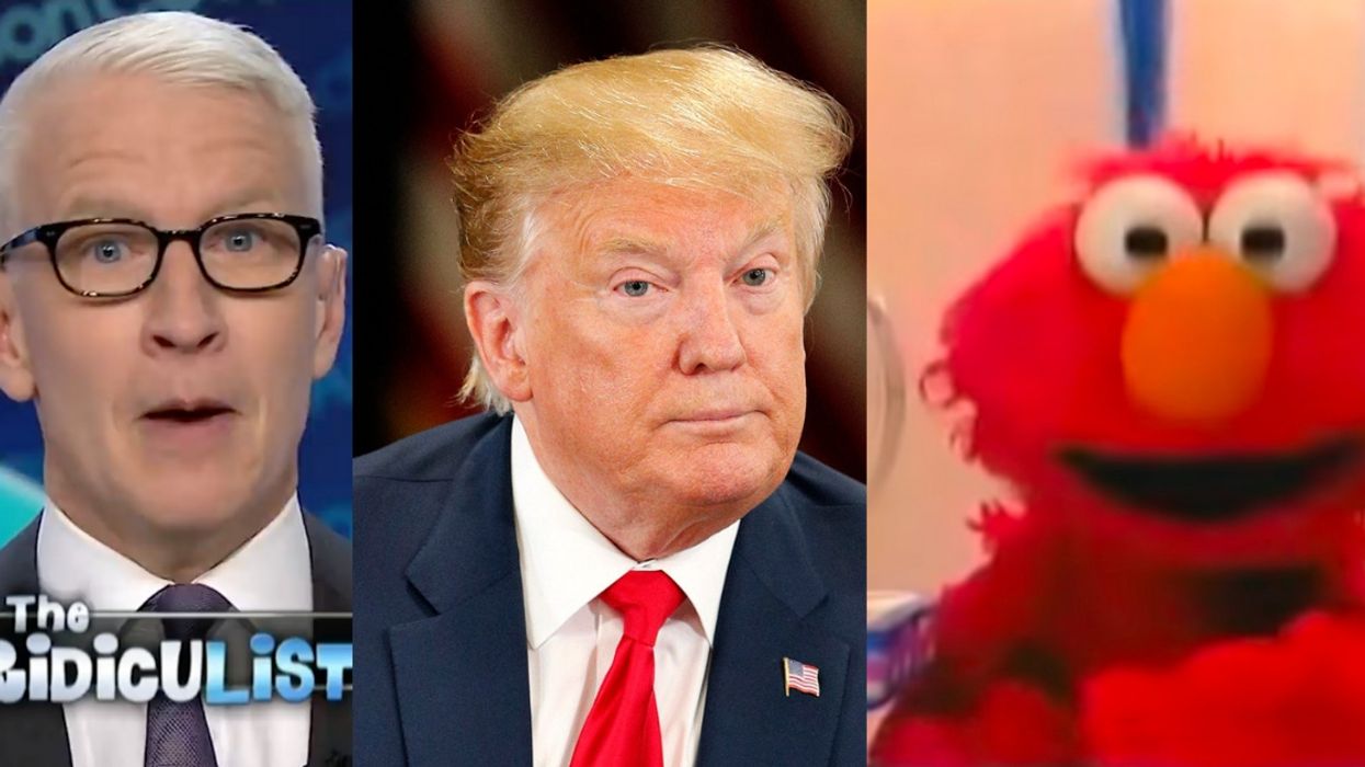 Anderson Cooper Just Hilariously Mocked Trump For Speaking Like Elmo From 'Sesame Street'
