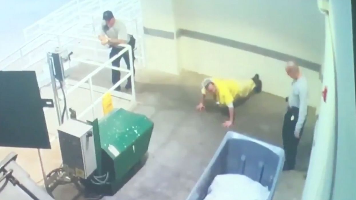 Florida Deputy Fired After Security Camera Catches Him Kicking Inmate He Forced To Do Pushups For Giving A Bird Part Of A Cookie