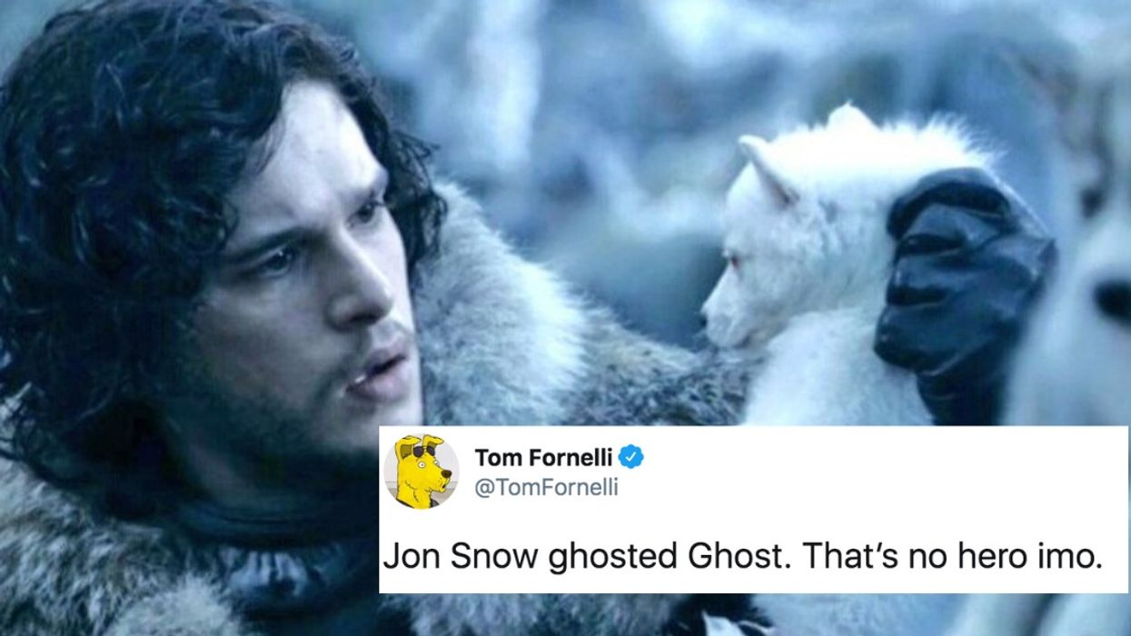 Apparently Jon Snow Didn't Pet Ghost Goodbye On 'Game Of Thrones' For The Lamest Reason