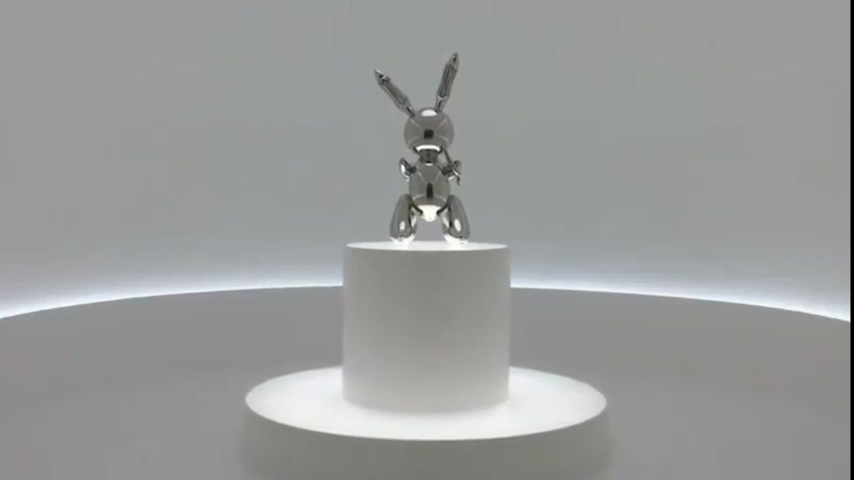 Steel Rabbit Statue Breaks Record At Art Auction For Highest Sale For A Living Artist Ever