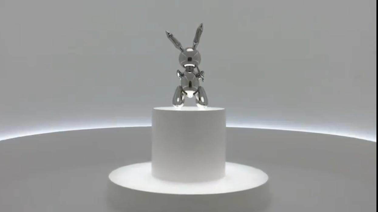 Steel Rabbit Statue Breaks Record At Art Auction For Highest Sale For A Living Artist Ever