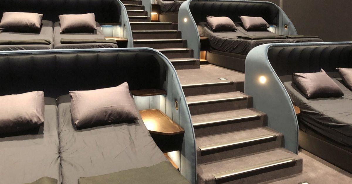 A Theater With Double Beds Instead Of Seats Is Taking Movie Watching To A Whole New Level