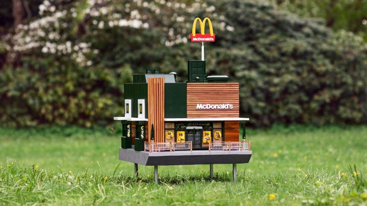 McDonald's Has Made A Tiny Replica Of Its Restaurant Just For Bees
