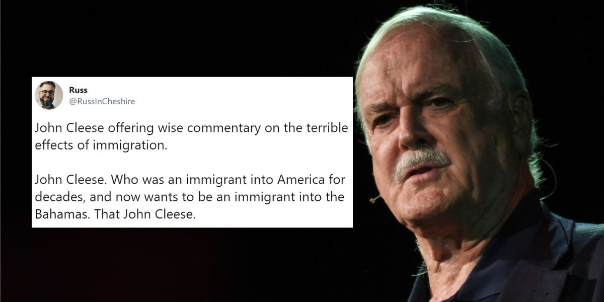 John Cleese Tweets John Cleese Faces Backlash After Tweet About Immigrants In London Is ...
