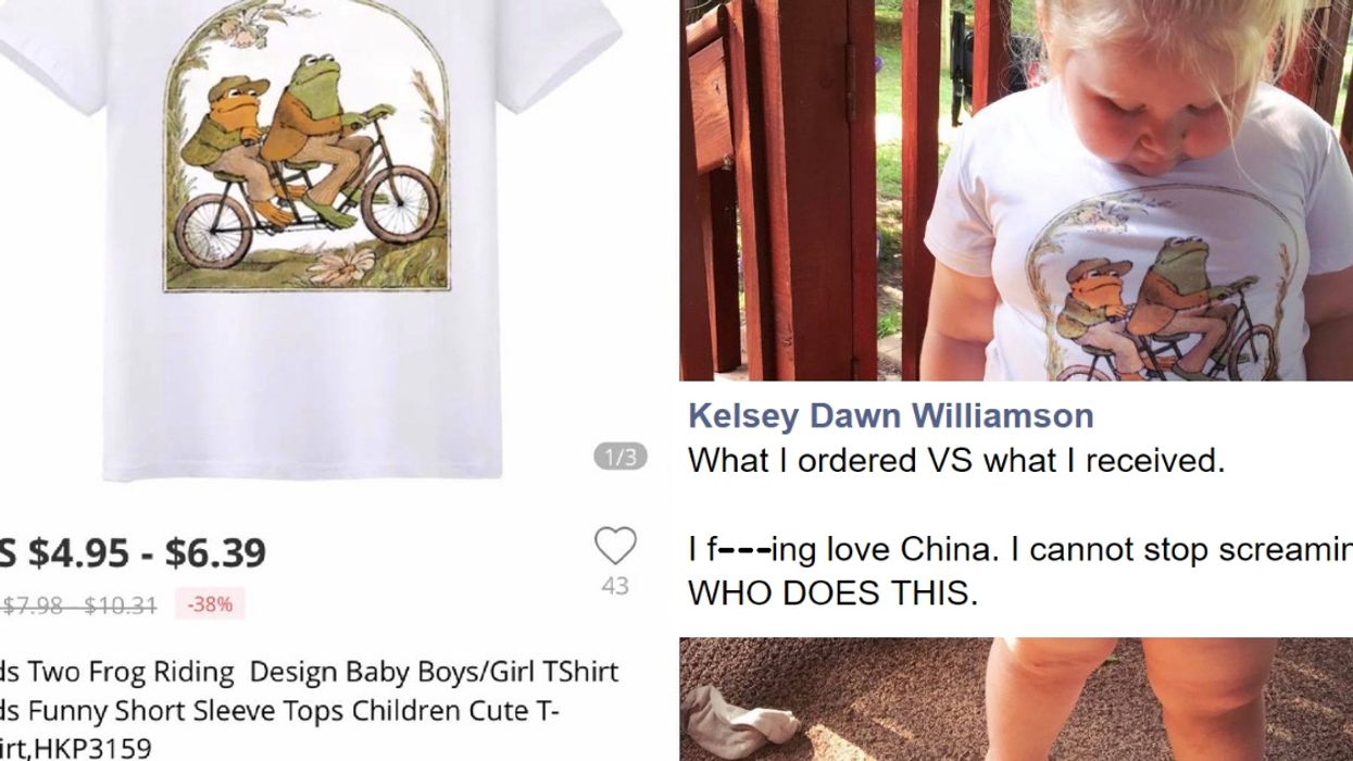 Mom Orders A Frog And Toad T-Shirt From A Chinese Retailer For Her 3-Year-Old—And Gets A Hilariously NSFW Shock When It Arrives