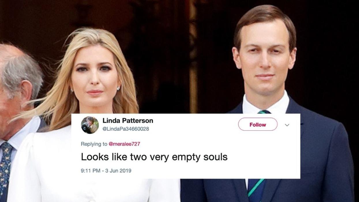 A Picture Of Jared Kushner And Ivanka Trump At Buckingham Palace Is Getting Trolled For Looking Straight Out Of A Horror Film