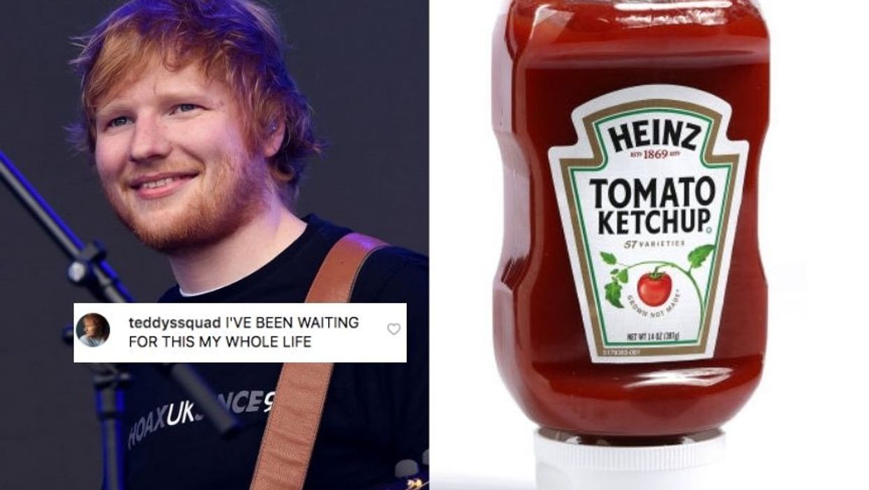 Heinz releases special Ed Sheeran-themed bottles of tomato ketchup