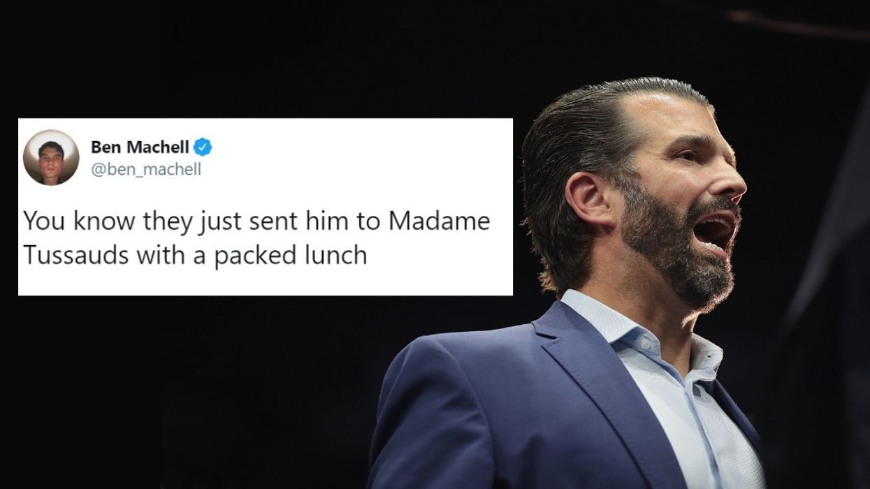 People Are Roasting Donald Trump Jr. Hard Over An Awkward Photo He Shared Of Himself At Buckingham Palace
