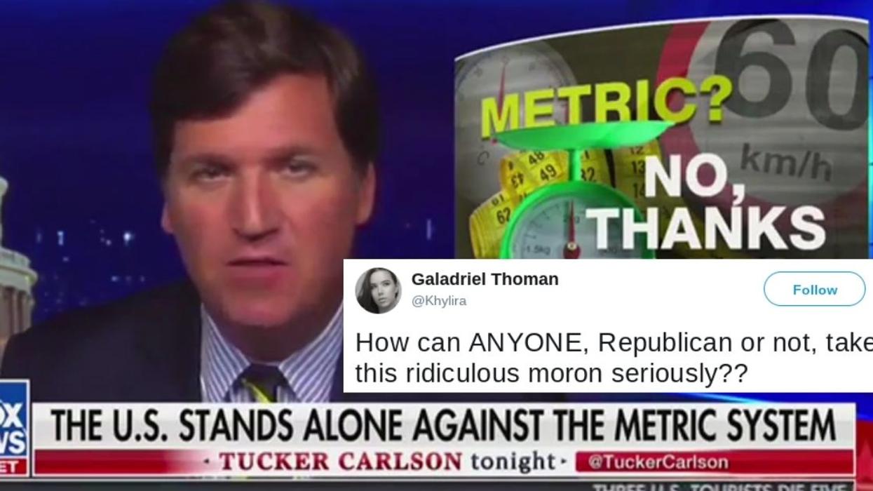 Tucker Carlson Just Went On A Conspiracy Theory-Filled Rant Against The 'Creepy' Metric System