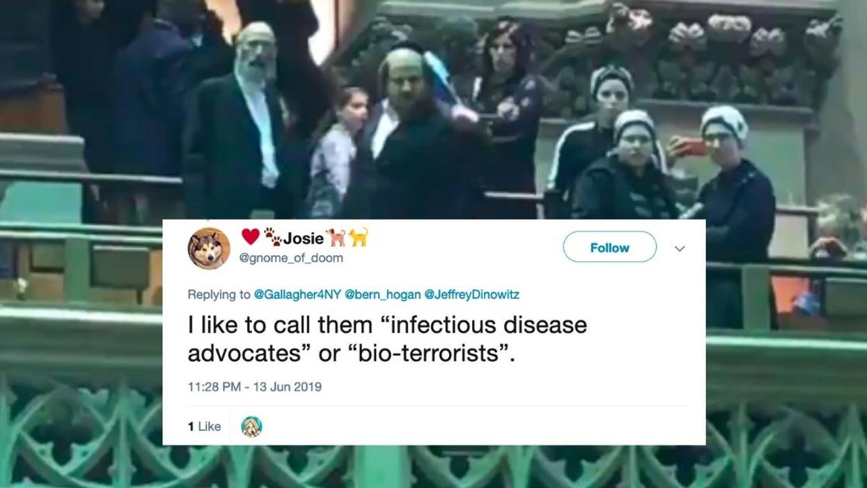 Video Shows Anti-Vaxxers Shouting Obscenities And Threats After New York Passes Bill To End Religious Exemptions