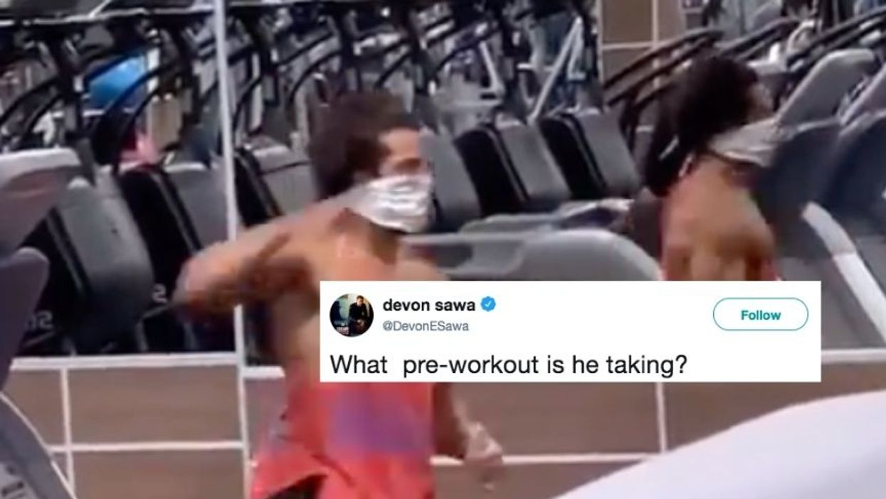 This Guy's Over-The-Top Workout Video Has The Internet Feeling Exhausted Just Watching It