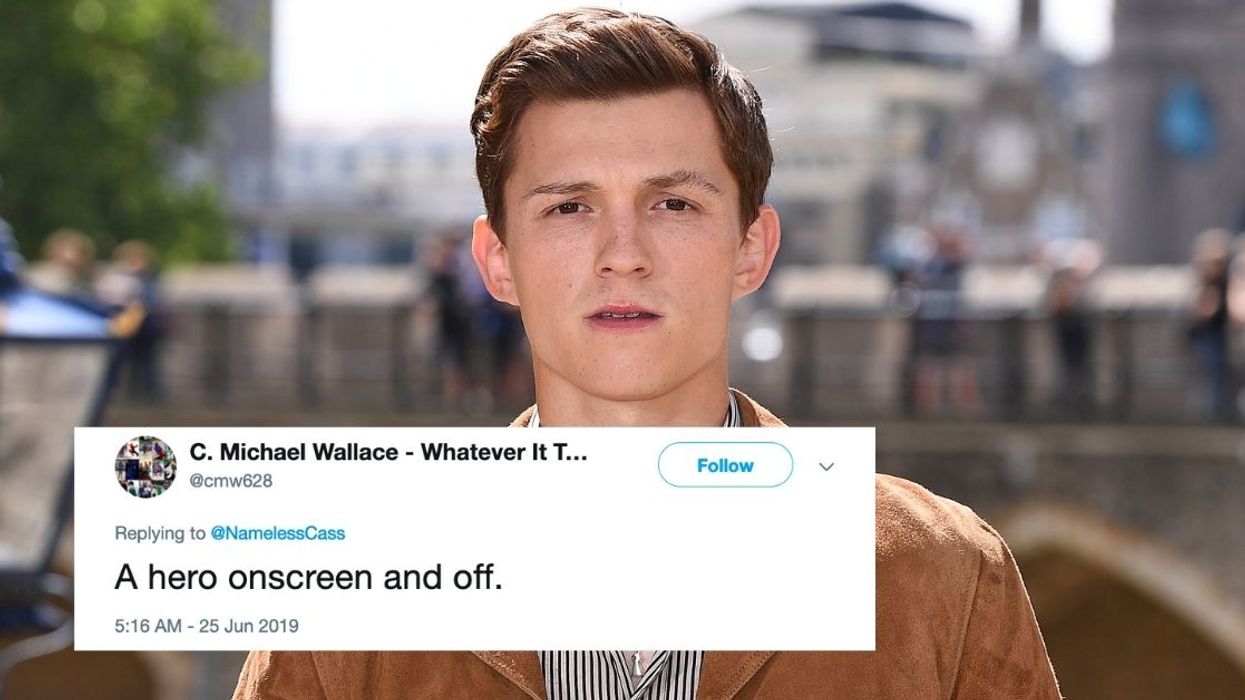 Tom Holland Just Came To The Aid Of A Panicked Fan After She Was Shoved Into A Barricade By A Mob Of Autograph Seekers